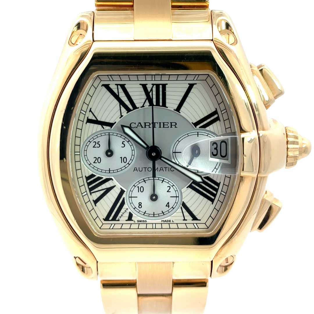 18k Yellow Gold Cartier Roadster Chronograph