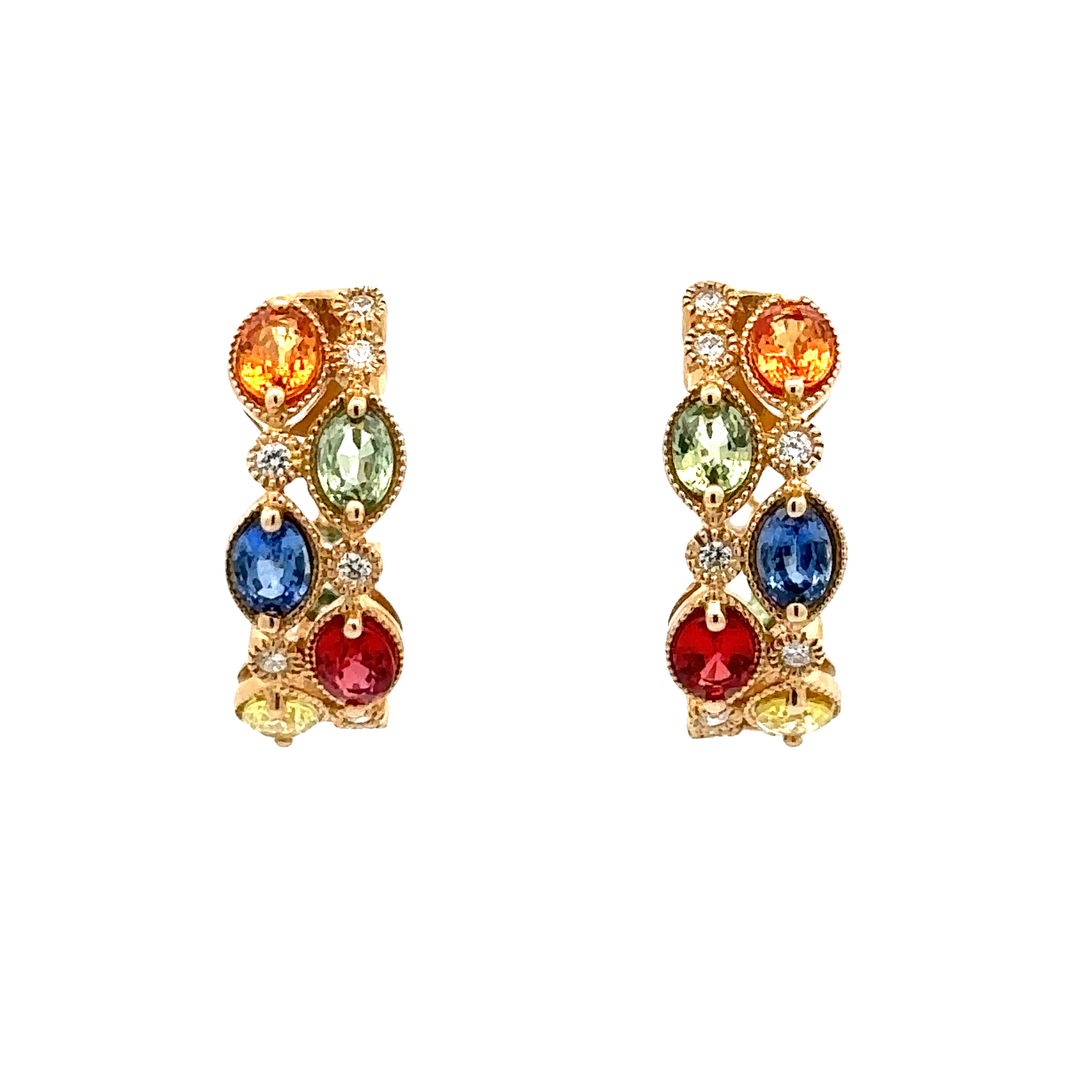 Rainbow 2025 diamond earrings