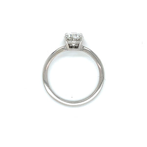 14k White Gold 1.40ct Oval Solitaire Ring