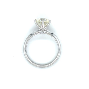 14k White Gold 2.21ct Round Brilliant Diamond Solitaire Ring