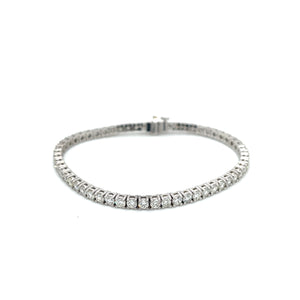 18k White Gold 5.19ctw Diamond Tennis Bracelet