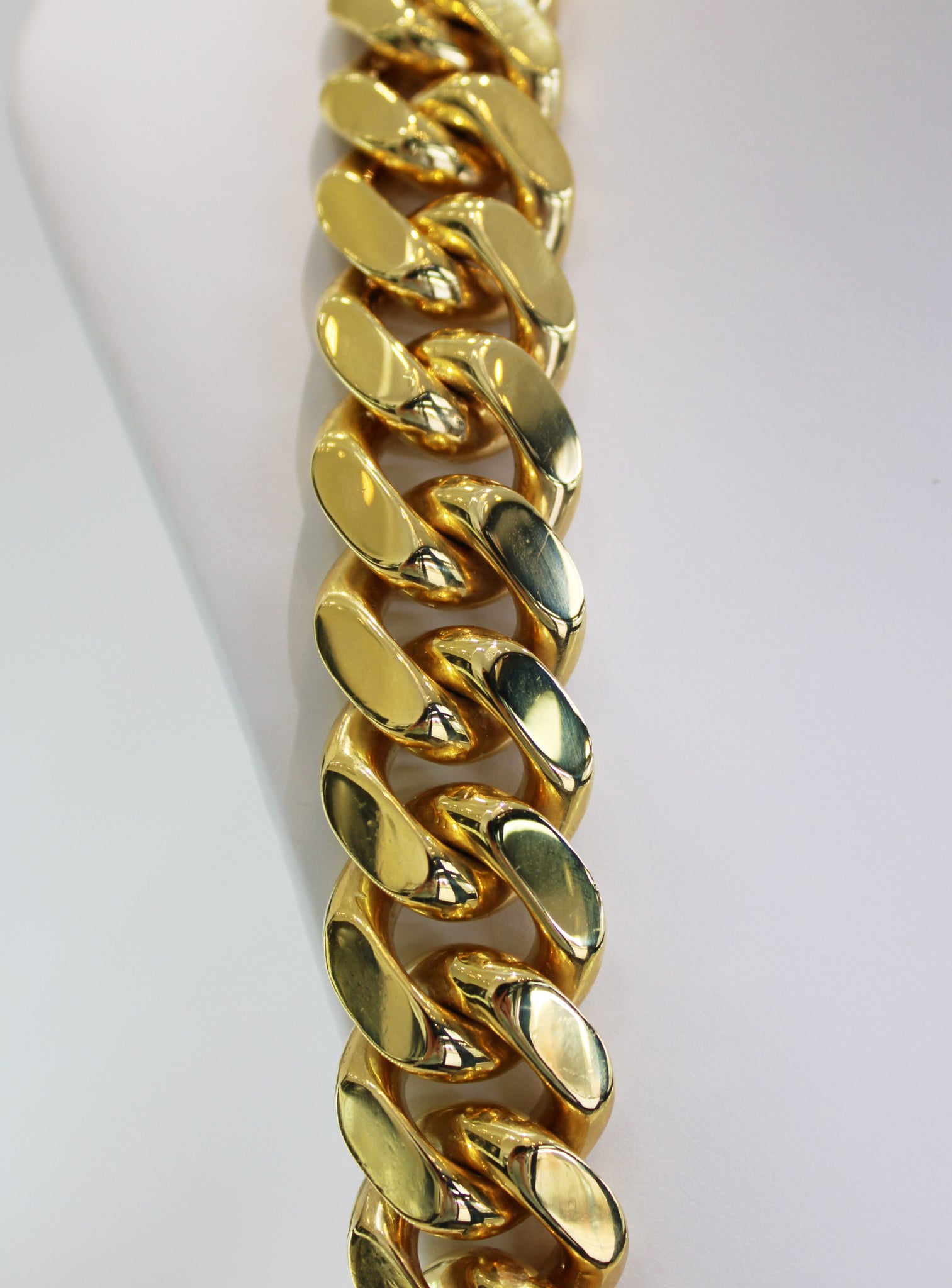 10k Yellow Gold 31" 22mm Solid Miami Cuban Link "Kilo" Necklace